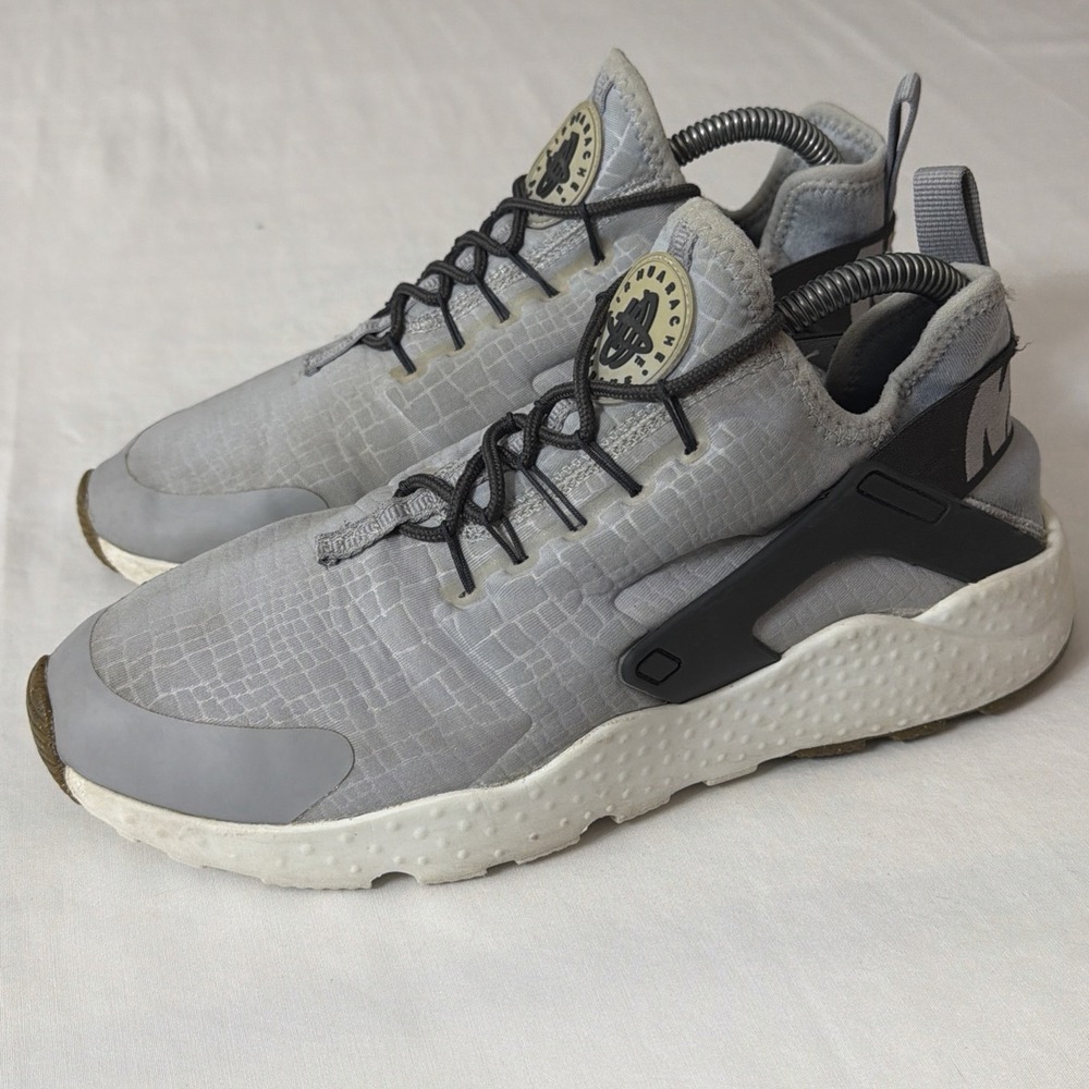 Nike W Air Huarache‎ Run Ultra Women's Size 9 Gray Black 819151013 Gym Shoes Fit - Picture 13 of 16